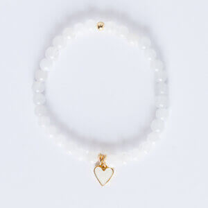 Eternal Love White Jade Bracelet